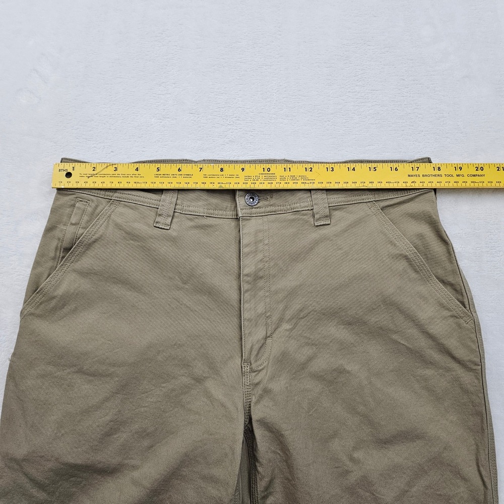 Duluth Trading Flex Fire Hose Pants Mens 36x33 Tan Relaxed Fit Workwear Rugged - Picture 6 of 11